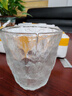 【京东物流】冰川纹玻璃杯时尚潮流ins风果汁杯酒杯水杯 冰川杯250ml4只 实拍图