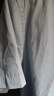 罗蒙长袖衬衫男士纯色商务休闲职业正装工装外套白衬衣男装 蓝色 40  实拍图