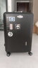花瞳铝框行李箱男士商务次日达小型拉杆箱学生耐用皮箱女可坐人密码箱 曜黑色【升级加厚充电铝框款】 28英寸 -出国旅游超大容量行李箱 实拍图