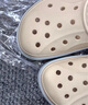 卡骆驰crocs洞洞鞋贝雅卡骆班轻便耐磨一脚蹬休闲鞋|205089 冬日白/彩色-1LI 40 (250mm) 实拍图