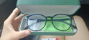 策视明赵今麦同款黑框眼镜近视女可配有度数大框显脸小素颜神器眼睛镜架 早八亮黑色 0度防蓝光 实拍图
