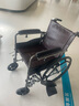 鱼跃(yuwell)护理型轮椅车H059B老人半躺型带坐便器椅餐板钢管可折叠 实拍图