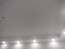 FSL佛山照明LED筒灯天花灯5W铝材款白玉银边开孔75-85mm白光6500K 实拍图