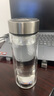 希诺双层玻璃杯男家用商务办公泡茶杯子过滤车载水杯XN-9302 345mL 实拍图