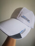 韵妃蝶棒球帽男户外潮流百搭鸭舌帽休闲运动男女款遮阳防晒加长檐太阳帽 （CAP加长檐）白色 均码 可调节56-60c 实拍图