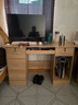 幻狐 （DREAM FOX ） 电脑桌台式家用办公书桌现代简约带抽屉学生学习桌卧室写字桌子 【桌椅主机款】橡胶木色120CM 实拍图