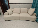 轻奢极简真皮沙发奶油风直排三人四人法式小户型沙发客厅简约现代 猫爪布 四人位2.5米 实拍图