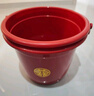甲东里塑料家用大号红色乔迁新居结婚用品红桶加厚喜桶水桶手提陪嫁米桶 喜庆红加大号水桶 实拍图