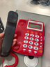 美思奇8018/616电话机来电显示老式固话 办公家用 免电池 映宇166电话机 8018A红色（双免提） 实拍图