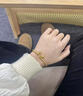 中国黄金（CHINA GOLD）黄金手链女士足金两世欢手串古法金手饰生日520礼物送老婆送女友 【今/次日达】两世欢手链 约2.4g 实拍图
