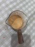 玻璃小奶盅带刻度带木手柄奶杯木柄奶盅司浓缩咖啡萃取量杯咖啡杯 双嘴 实拍图