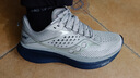 Saucony索康尼驭途17跑鞋男减震透气训练鞋跑步运动鞋子RIDE17 浅灰242 40 实拍图