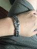 朋克摇滚欧美时尚钛钢潮男复古个性手链霸气手饰情侣简约炫酷日韩风格饰品 长19cm 很瘦100斤左右带 实拍图
