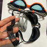 速比涛（Speedo）Cyclone3高清防雾精工镀膜泳镜游泳装备 黑色/银色 实拍图