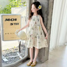 女童碎花连衣裙夏季2025新款儿童洋气时髦背心裙子女孩夏装沙滩裙 碎花连衣裙【送帽子】 150 实拍图