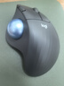 罗技（Logitech）ERGO M575 人体工学鼠标 轨迹球鼠标 无线蓝牙双模 办公鼠标  带无线2.4G接收器 石墨黑 实拍图