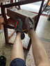 阿迪达斯YeezyBoost椰子350V2青少年学生灰橙运动休闲鞋 HQ7045 37码 实拍图