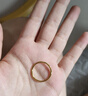 周大福 婚嫁素圈足金黄金戒指女(工费120)18号约2.05g EOF1 实拍图