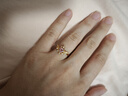 曼卡龙黄金戒指魔法少女·羽翼足金戒指碧玺镶嵌足金计价精品送女友礼物 【11#】 3.30g 晒单实拍图