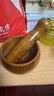 何适 何 HISIZE 酸枣木捣蒜器石臼老式蒜臼家用研磨器压蒜泥蒜蓉擂钵手动捣药罐 碗型平底罐+捣蒜棒 其他件数 实拍图