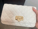 CHARLES&KEITH经典菱格链条小方单肩斜挎包包女包生日礼物七夕礼物CK2-70160131 Cream奶白色 小包 实拍图