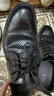 海澜之家HLA皮鞋男士商务休闲系带正装德比鞋子男H160/H202 黑色凉鞋款39 实拍图