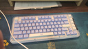 罗技（Logitech）ALTO KEYS K75M 琥珀系列 AI客制化无线机械键盘 热插拔大理石轴 蓝紫色 实拍图