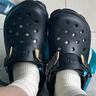 crocs卡骆驰经典特林洞洞鞋男女同款拖鞋耐磨休闲鞋|206340 黑色-001 39 (240mm) 实拍图