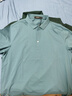 雅戈尔（YOUNGOR）短袖POLO衫男翻领扁机领长绒棉棉弹POLO衫新品 VSPC533060QCA蓝色 XL 实拍图