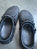 卡骆驰（CROCS）檀健次同款波波洞洞鞋舒适百搭男户外沙滩鞋包头拖鞋女鞋|207937 黑色-001 尺码偏大，选小一码 43 (270mm) 实拍图