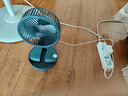电风扇伸缩折叠小风扇宿舍家用静音充电型办公台式USB桌面宿舍大风力夏台面落地两用折叠电风扇 直插款 颜色随机 无档位开关1个装 实拍图