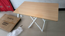 麦芽图图可折叠餐桌小户型家用简易饭桌吃饭桌子出租房屋户外便携桌椅组合 【加长】原木100*60*74 实拍图