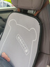 新款汽车坐垫夏季凉垫防滑透气四季通用卡通亚麻免绑车内座椅垫 趴趴熊灰色（四季款）七件套 实拍图