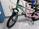 凤凰（Phoenix）儿童自行车6-15岁男孩女孩中大童山地车变速学生车小学生自行车 幻影粉绿色- 单速辐条轮 无后座 18寸(适合120-140cm) 实拍图