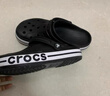 卡骆驰crocs洞洞鞋贝雅卡骆班轻便耐磨一脚蹬休闲鞋|205089 深蓝/辣椒红-4CC 37 /38(230mm) 实拍图