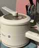 美的（Midea）电煮锅 小电锅 宿舍小锅 学生宿舍泡面电火锅 电蒸锅多功能辅食锅XZE2017 1.6L配蒸笼【国家补贴】 实拍图