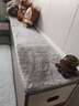 太美鑫仿兔毛地毯客厅卧室床边地毯满铺可机洗定制加厚毛绒飘窗 长兔毛加厚加密浅灰色 定制尺寸 实拍图