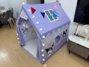 卡优比儿童帐篷室内家用女孩公主房小房子游戏屋睡觉玩具屋男孩库洛米 帐篷+双灯+彩旗+云朵+棉垫+门帘+收纳包 库洛米乐园（布料升级款） 实拍图