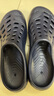 迪卡侬（DECATHLON）游泳男士凉鞋沙滩拖鞋洞洞鞋外穿NABD2159687深蓝色网格款45码 实拍图