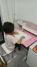 optalent儿童学习桌书桌小学生写字桌台男女孩子课桌椅套装简约组合可升降 勤学公主粉70cm桌面/多分区收纳 实拍图