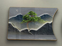优尚艾诺简约新中式三联画客厅装饰画沙发背景墙挂画卧室圆角框墙壁画轻奢 福气延绵 70*50/70*70/70*50（2.5米沙发） 高清水晶膜画面 实拍图