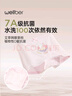 威尔贝鲁（WELLBER）儿童内裤女中大童棉质裤衩平角内裤四角短裤3条装粉粉兔组110cm 实拍图