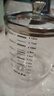 欧乐多（Olodo）德国茶杯双刻度水杯耐高温玻璃泡茶杯透明杯办公室喝茶杯带盖水杯 镶钢双刻度杯【350ML】贈304勺 实拍图