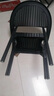 莫 家（MO JIA）莫家户外椅子阳台庭院休闲凳餐椅奶茶店摆摊椅室外桌椅靠背椅单椅 1张爱士堡椅(黑色) 实拍图
