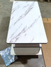 普派家用茶几客厅轻奢高级感2025新款小户型简约出租房玻璃茶桌茶台 【防爆玻璃白石纹色】单抽120cm 【实惠】自行组装 实拍图
