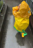 牧萌儿童雨衣男童女童幼儿园小童宝宝全身防水男孩雨披 活力黄恐龙 L 实拍图