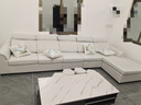 创繁现代可拆洗布艺沙发简约客厅小户型免洗科技布沙发组合家具 五人位+左右互换贵妃+茶几电视柜 高密度海绵座包/麻布 实拍图