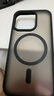 挚卫士【肤感磁吸】适用苹果15Pro手机壳iPhone15Pro保护套磁吸无线充电超薄防摔亲肤磨砂半透 午夜黑 实拍图