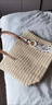 栢启歆包包女包新款单肩包草编包大容量托特包百搭海边单肩通勤编织包 草编单肩包【带挂饰】 实拍图