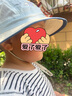 尼多熊儿童防晒帽防紫外线婴儿帽轻量防泼水夏季男女宝宝透气网眼渔夫帽 实拍图